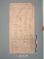 軍用地圖(彰化臺南至道路略圖)藏品圖，第4張